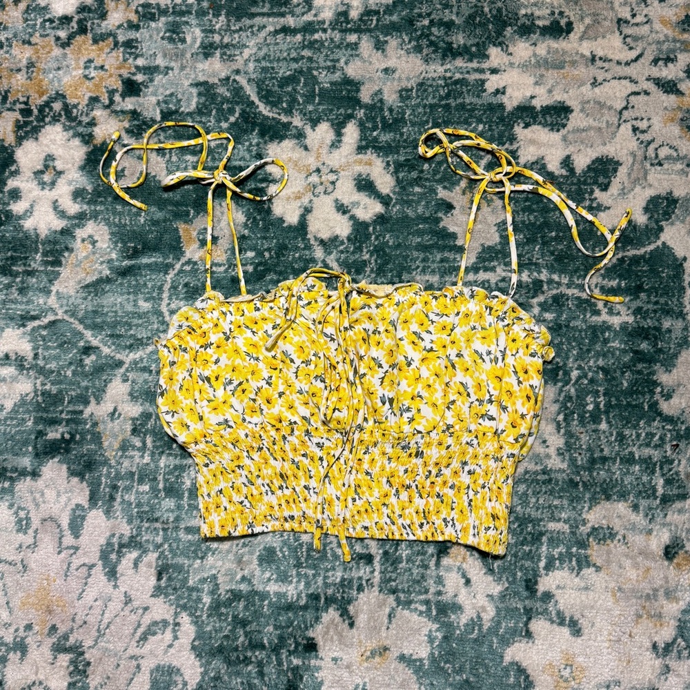 NWT O.Vianca cropped floral cami